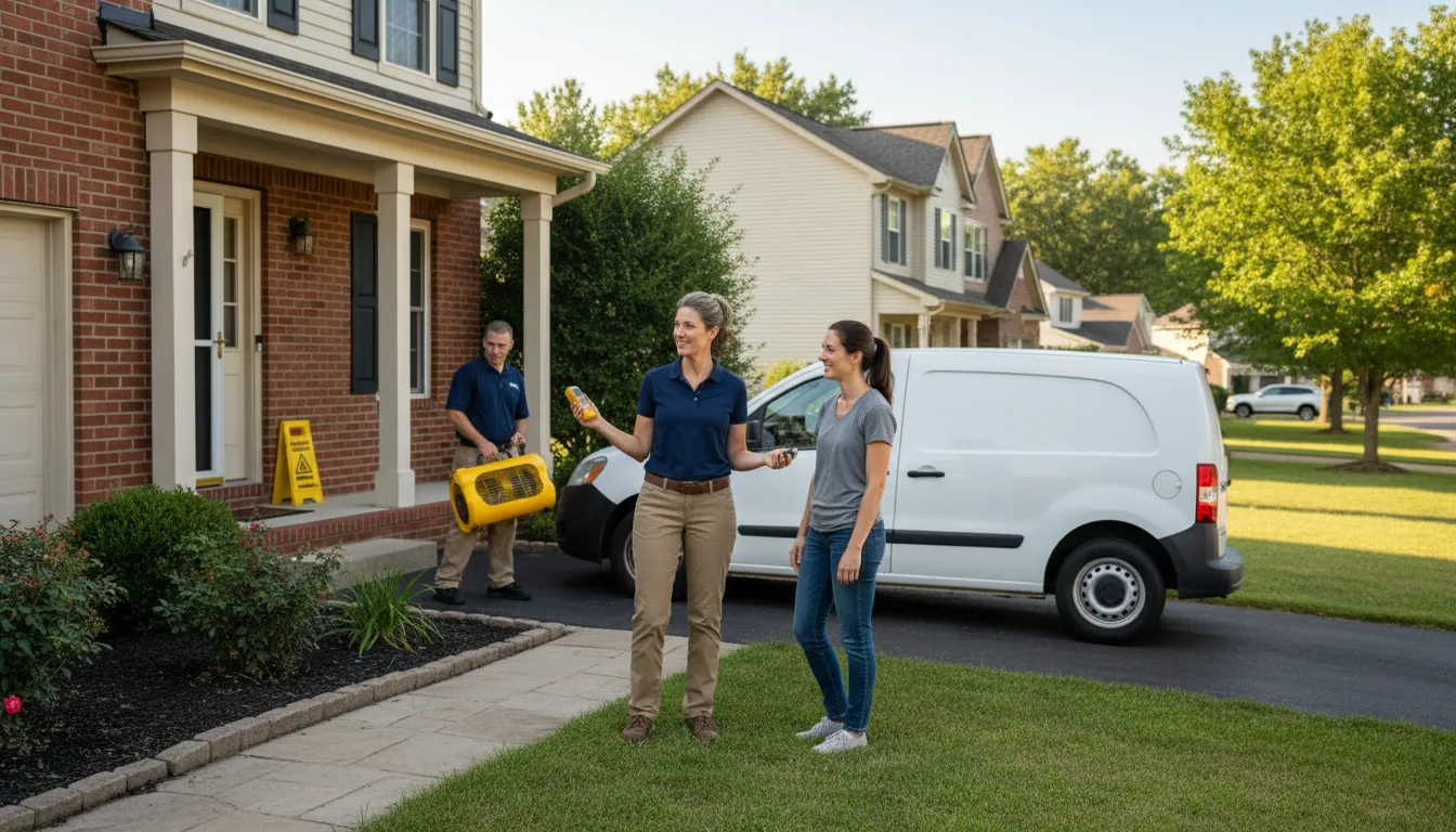 Residential water damage restoration in Simmesport, LA